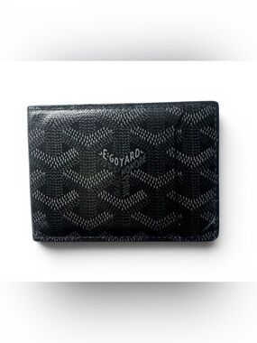Goyard Black Goyardine Card Holder